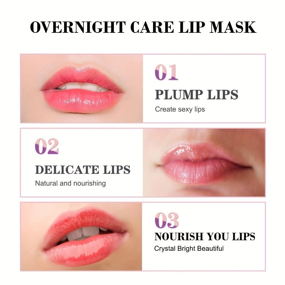 Collagen Lip Mask Overnight Plumping 30g — Moisturizing Repair Treatment for Dry Cracked Chapped Lips Night Care Revitalizing Softens Protects Firms Lip Skin Women 1.05oz - product image 8
