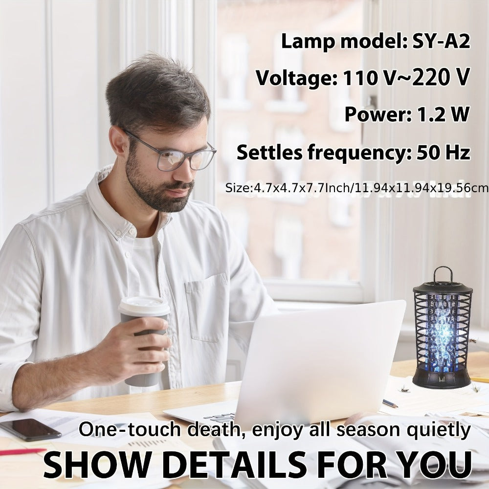 Indoor Bug Zapper Electric – Powerful Mosquito Killer & Fly Zapper with Bug Collector Tray, Easy Clean, Silent Operation, Plug-In Insect Trap for Bedroom, Kitchen, Office & Home Us - product image 4