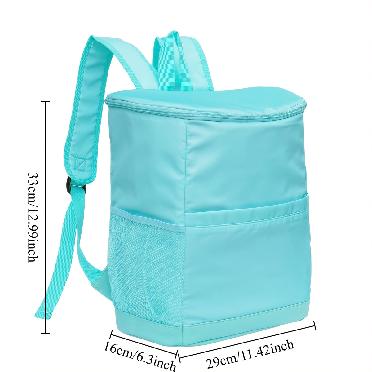 Insulated Cooler Backpack 30-Can Capacity – Leopard Print Carry-along Lunch Bag with Mesh Side Pockets & Adjustable Straps – Camping – Leakproof Thermal Cooler for Beach – Picnics – Hiking & Outdoor Travel