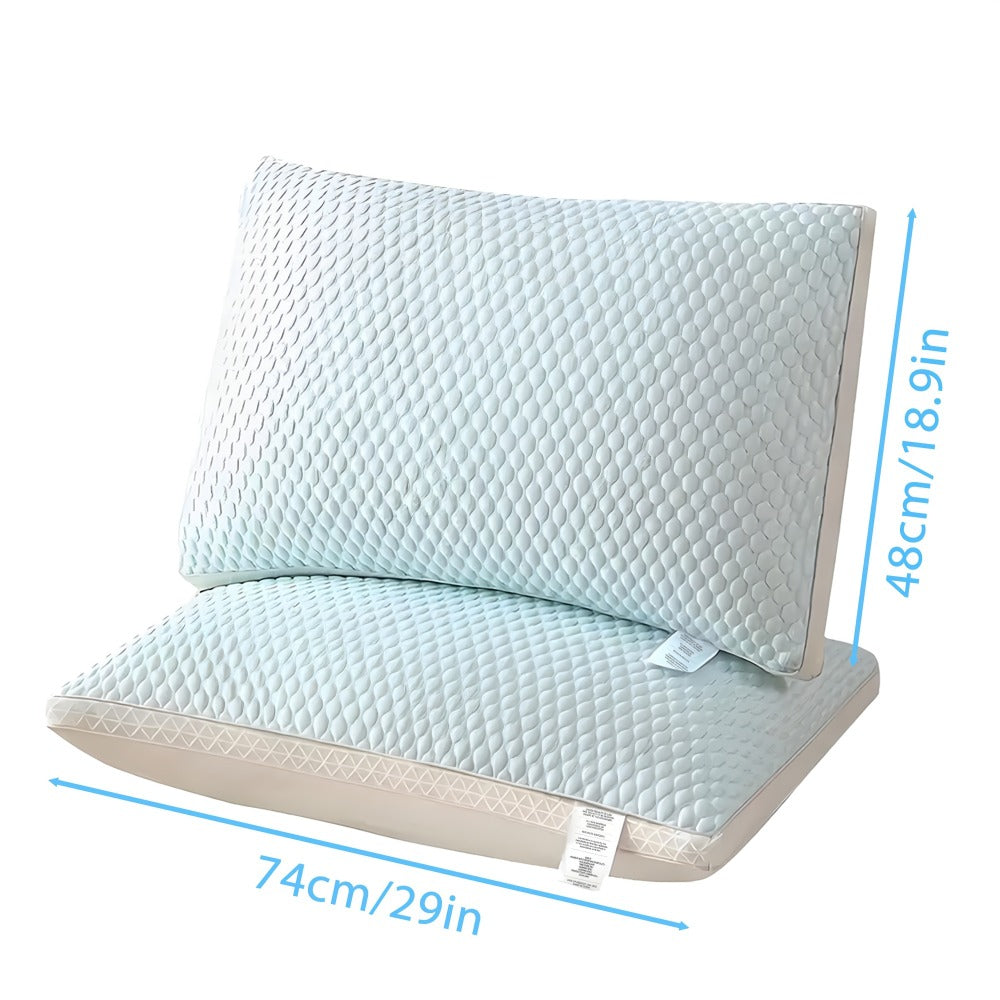 Cooling Bed Pillows 2-Pack, Non-Collapsing Soft Support Pillow with Neck & Cervical Support, Breathable & Machine Washable, Queen Size Bed Pillows for Back Side Stomach Sleepers - product image 4