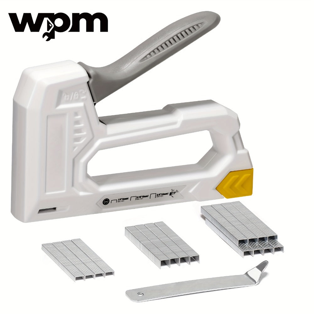 Staple Gun with Staples 1600pcs, Light Duty Upholstery Staple Gun Kit with JT21 Staples 1/4 5/16 3/8 inch & Staple Remover, Manual Fabric Stapler for Wood, Crafts, DIY, Home Decora - product image