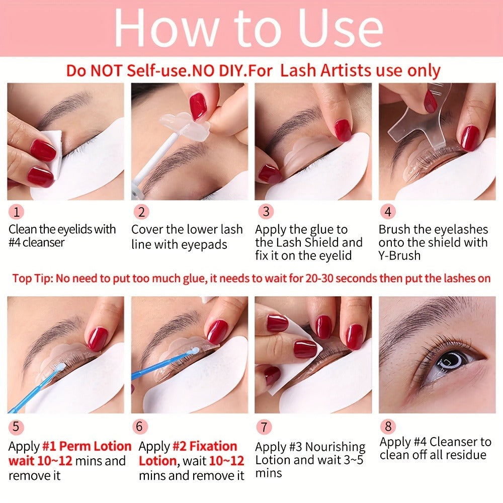 Lash Lift Kit Professional Eyelash Perm & Curl System ICONSIGN Calia Perm Technique 6-8 Weeks Long-Lasting Natural Lash Lifting DIY Home & Salon Use Beginner Friendly Complete Set - product image 8