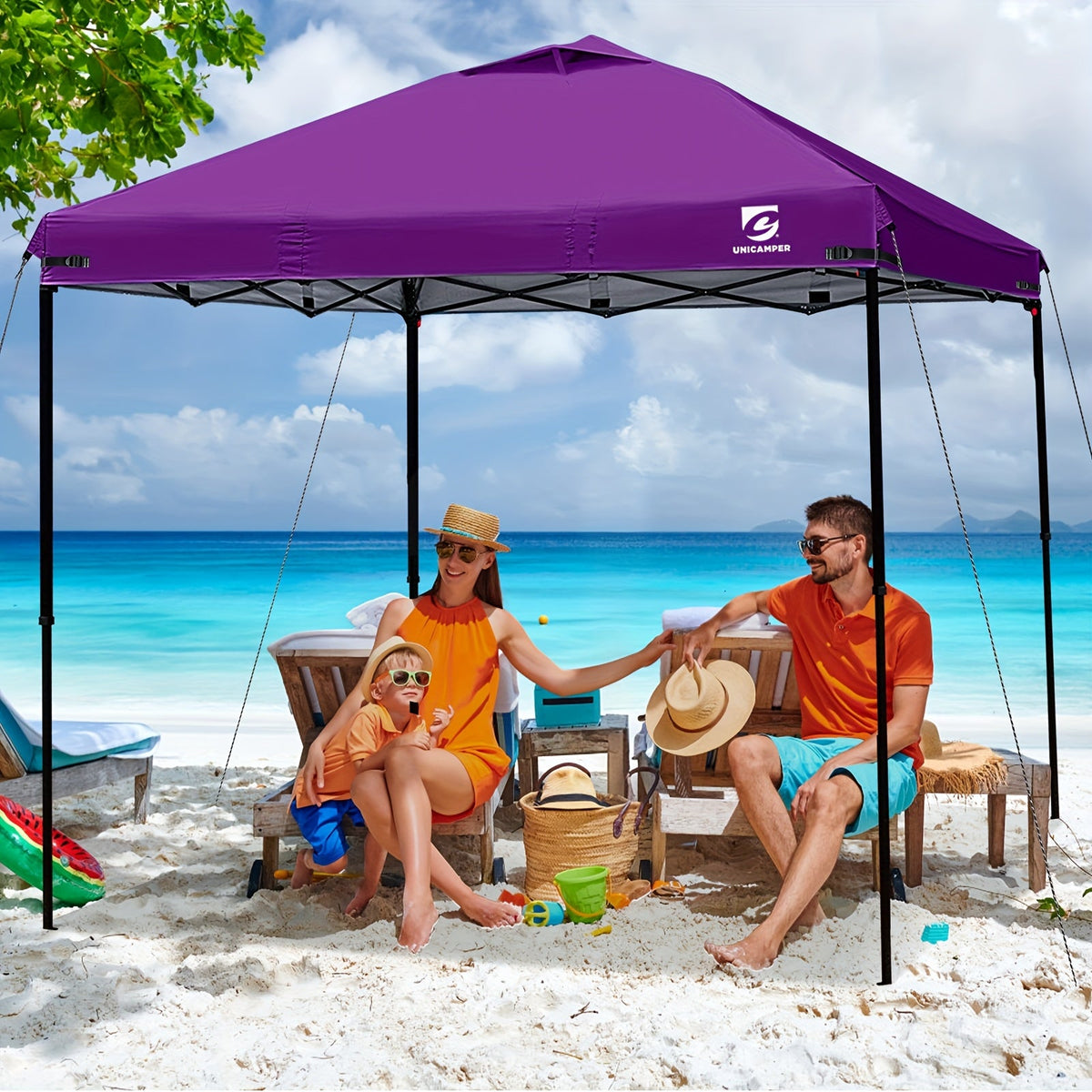 10x10 Canopy Replacement Top Cover for Straight Leg Tents | Waterproof Pop-Up Canopy Top for Camping, Outdoor Events & Backyard (Top Cover Only) | Ventilation Ports, Instant Shade, 11 Color Options