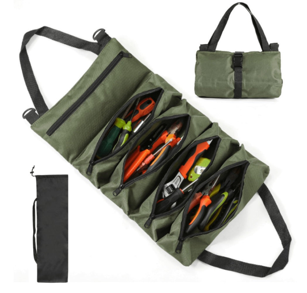 Collapsible Tool Bag Organizer for Hardware Storage | Foldable Tool Kit Bag for Carpentry Electricians Automotive Repairs Outdoor | Portable Buggy Bag Easy Transport - product image 20