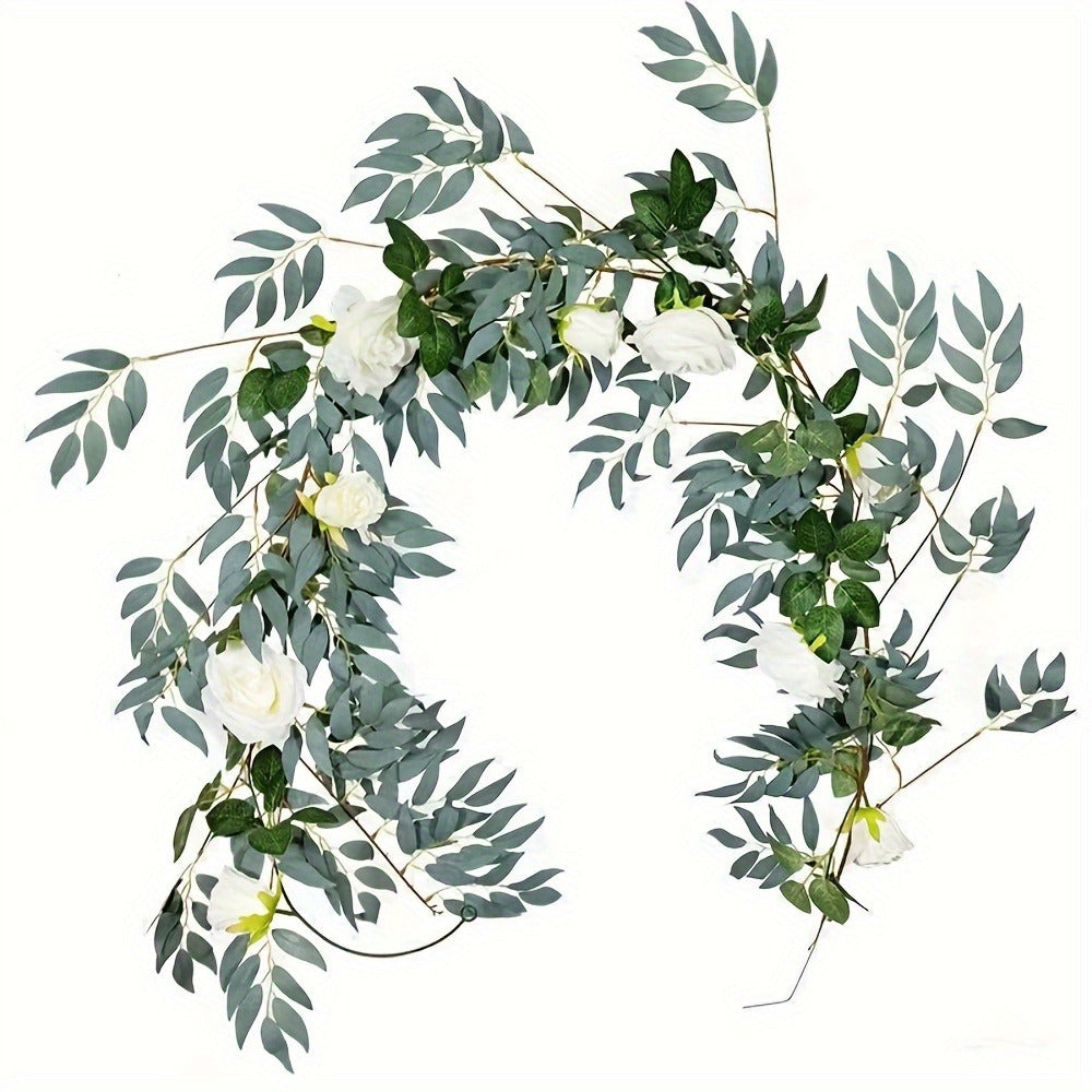 Artificial Ivy Leaves 100pcs Real Touch Faux Greenery Bulk, Realistic Plastic Willow Leaf for Wedding Home Decor DIY Wreaths Party Outdoor Decoration, Lush Ivy Vine Leaves Long Las - product image 12