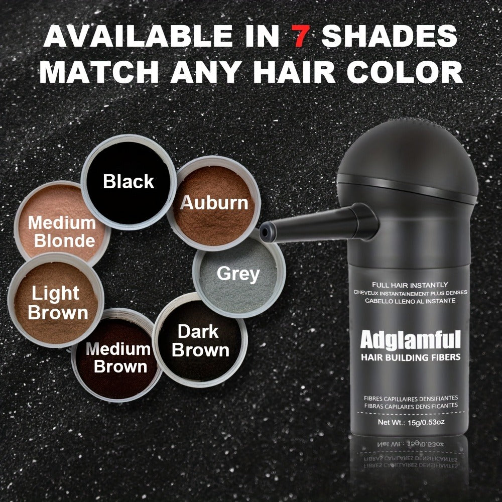 Hair Building Fibers for Thinning Hair 2-in-1 Kit 15g - Instant 1-Second Adsorption Natural Invisible Hair Loss Concealer for Men & Women | Covers Bald Spots & Gray | 4 Shades - product image 13