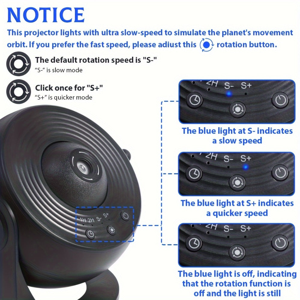 Star Projector Galaxy Aurora Night Light – 13-in-1 Planetarium Projector for Bedroom, Kids Room & Home Theater with Atmospheric LED Lighting - product image 10