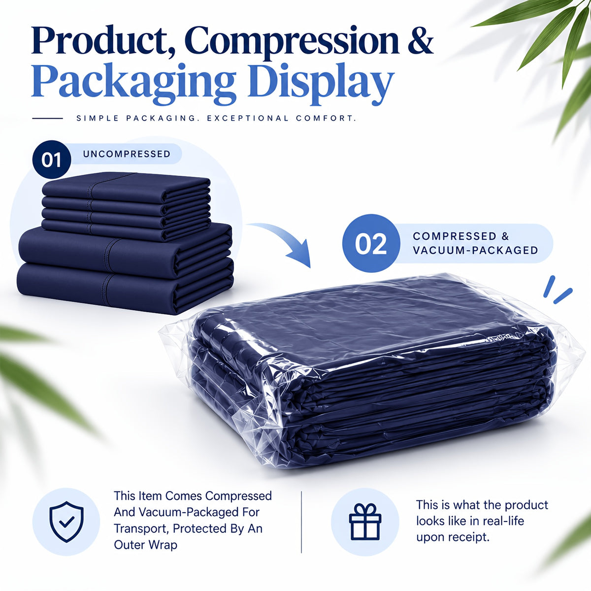 6 pcs Deep Pocket Cooling Bamboo Sheet Set, Luxurious and Ultra-Soft, Breathable, 16 Inch Extra Deep Pocket, Twin, Full, Queen, King, Multiple Colors to Choose - product image 17