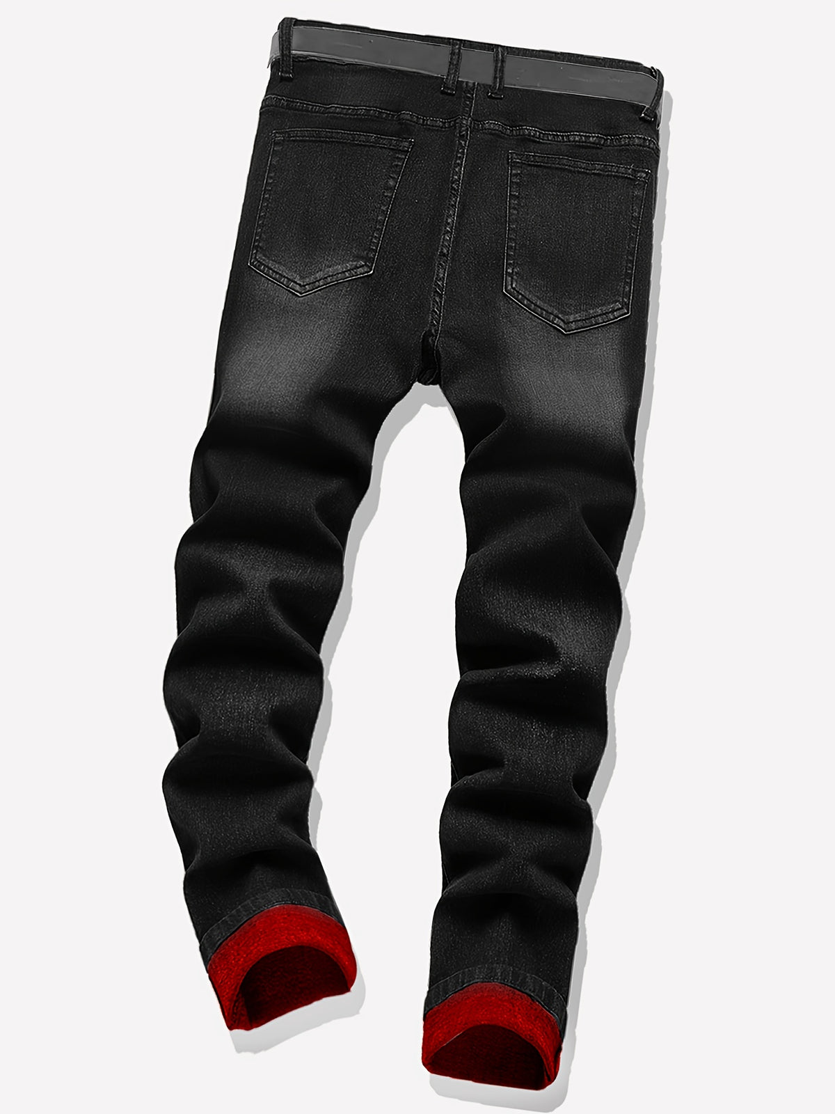 2pcs Men's Slim Fit Distressed Ripped Jeans | Classic Stretch Denim Pants, Trendy Casual Versatile Outfits | for all seson gift for men - product image 11