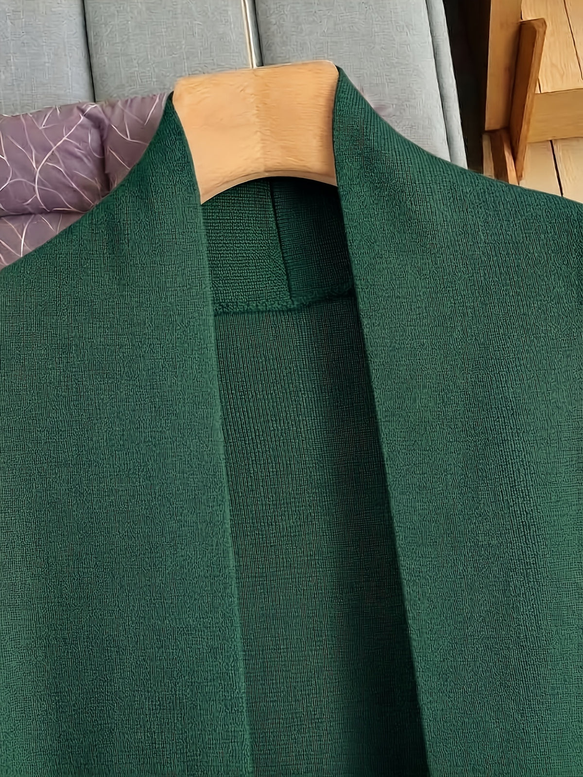 Genuine - Women's Autumn and Winter New Loose Set: Long Wide-Leg Pants + Shawl Cardigan + High-Collar Sweater Vest Fashion Three-Piece Set - product image 38