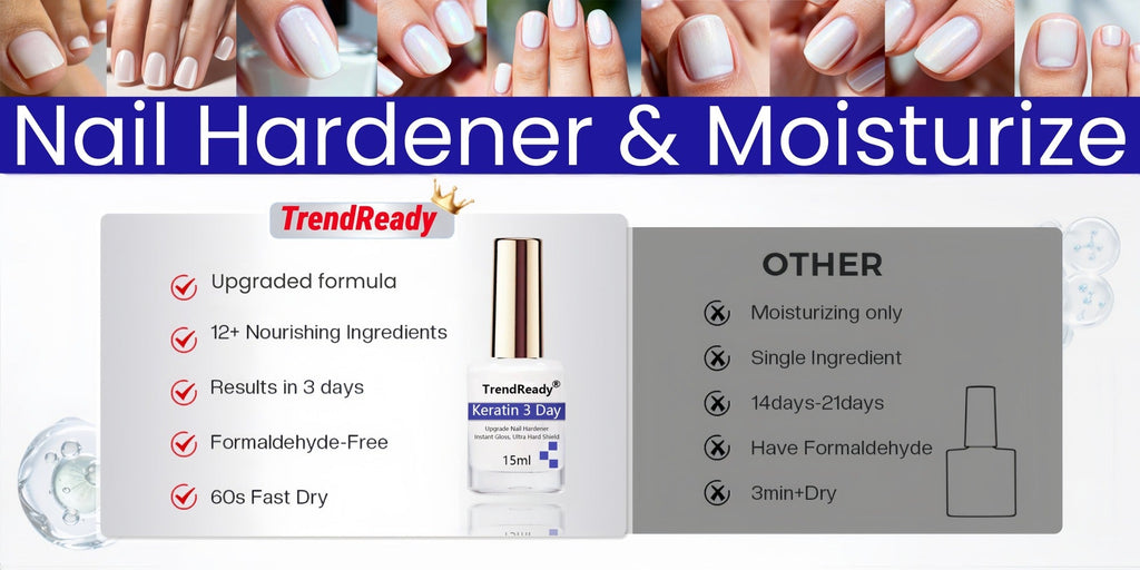 Nail Hardener for Weak Brittle Splitting Nails 2 Pack - Extra Strong Fast Drying Long Lasting White Nail Strengthener with Vitamin E Base Coat Manicure Treatment for Women Nail Car - product image 17