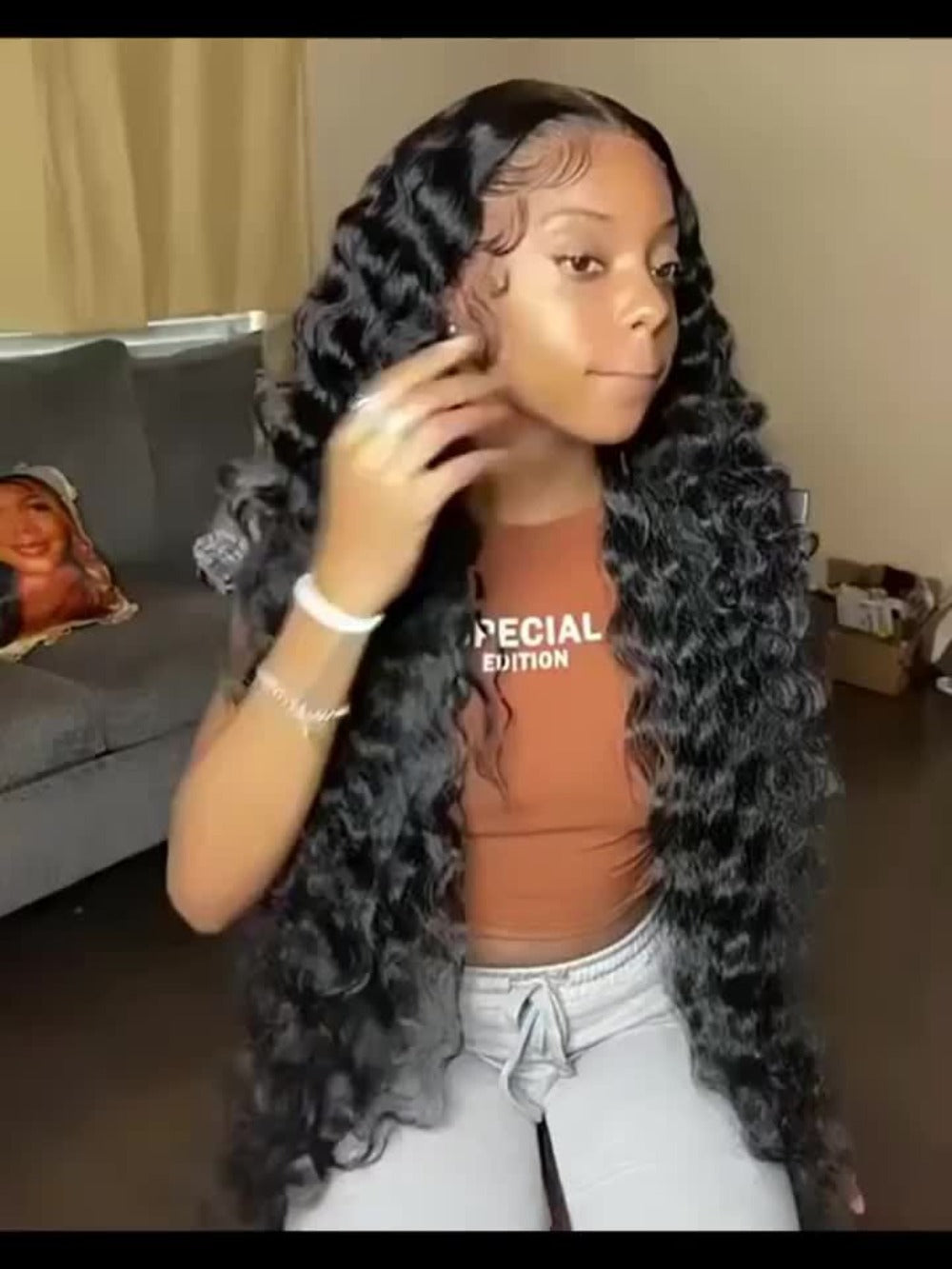 Glueless Bob Wig Human Hair 13x4 Pre Cut Lace 200% Density Wear and Go Deep Wave Body Wave Pre Plucked Bye Bye Knots Lace Front Wig for Black Women 8-40 Inch - product image 13