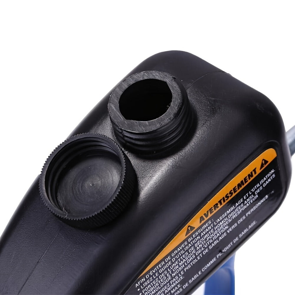 Sandblaster Gun for Air Compressor Pneumatic Abrasive Blasting – 90 PSI Max, 500ml Tank, Small Nozzle, for Metal Rust Removal, Glass Etching, Polishing & Auto Repair – Blue, Red &  - product image 16