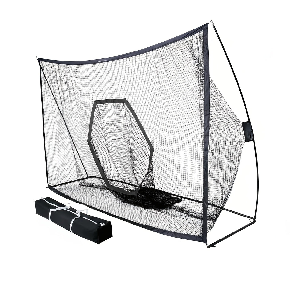 Golf Practice Net with Target & Swing Guide – 7x10 FT & 7x7 FT Driving Range Training Net, Hassle-free Assembly, Indoor Outdoor Use, Professional Golf Training Aid for Backyard Home
