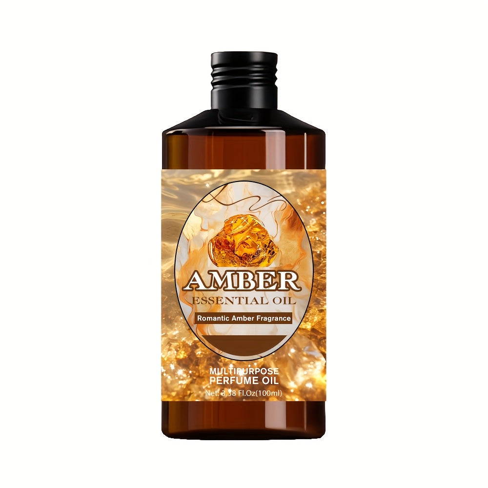Amber Essential Oil 100ml Pure Romantic Fragrance for Diffuser Aromatherapy – Therapeutic Grade Scented Oil for Relaxation Stress Relief Skin Hair Care Massage Gift for Women Men - product image 9