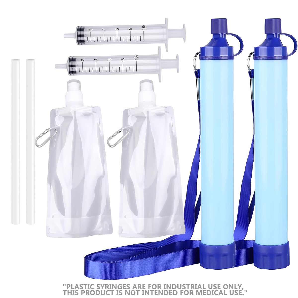 0.2 Micron Filtration, Filters Up to 10000 Gallons, BPA-Free Survival Water Purifier | Portable Water Filter Straw for Camping, Hiking & Backpacking