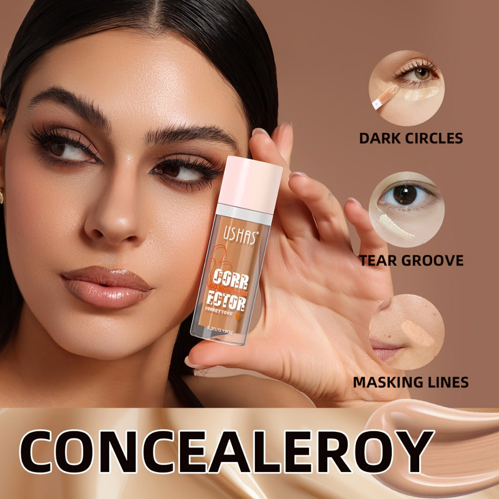 Full Coverage Liquid Concealer 12 Shades for Women — Waterproof Buildable Formula with Self-Applying Brush Tip, Long-Lasting Non-Cakey, Covers Dark Circles & Blemishes for All Skin - product image 2