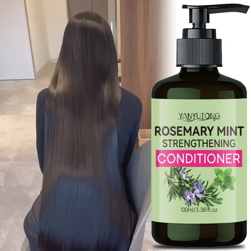 Rosemary Mint Shampoo & Conditioner Set with Rosemary Extract — Moisturizing Strengthening Hair Growth Formula, Scalp Stimulating, All Hair Types, Unisex 3.38oz Travel Size - product image 5