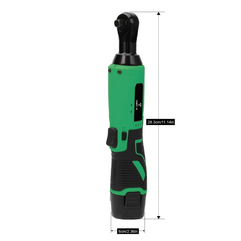 12V Cordless Ratchet Wrench Set 3/8" Drive | 40 Ft-lbs Torque, Variable Speed Trigger, Lithium-Ion Battery, 7 Sockets Included - product image 4