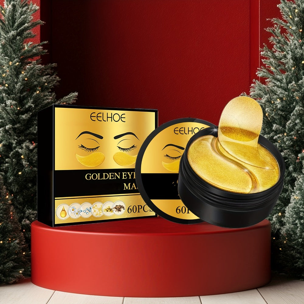 Under Eye Patches 120pcs (2 Boxes) with Hyaluronic Acid, Collagen & Glycerin - Gold Eye Mask for Dark Circles, Puffiness & Fine Lines, Deep Moisturizing Eye Contour Treatment - product image 8