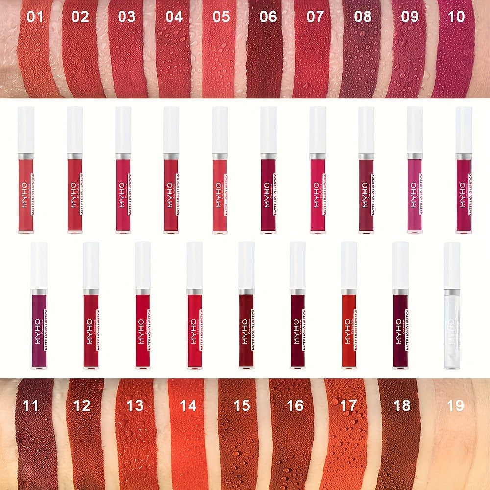 Velvet Matte Lip Gloss Set 9pcs — Waterproof High Pigment Non-Stick Lip Glaze, Long-Lasting Creamy Formula for All Skin Tones, 18 Shades, Perfect Makeup Gift for Women - product image 2