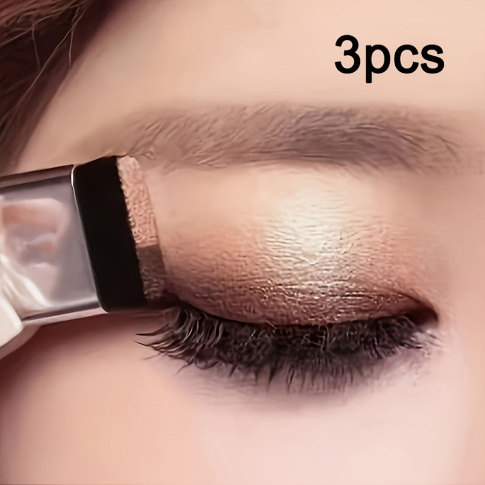 Dual-Color Eyeshadow Palette Set 3-Pack Matte Satin & Shimmer — 5-8 Shades Each Waterproof Long-Lasting Blendable Eye Makeup with Applicator Brush for Women Beginners & Gifting - product image