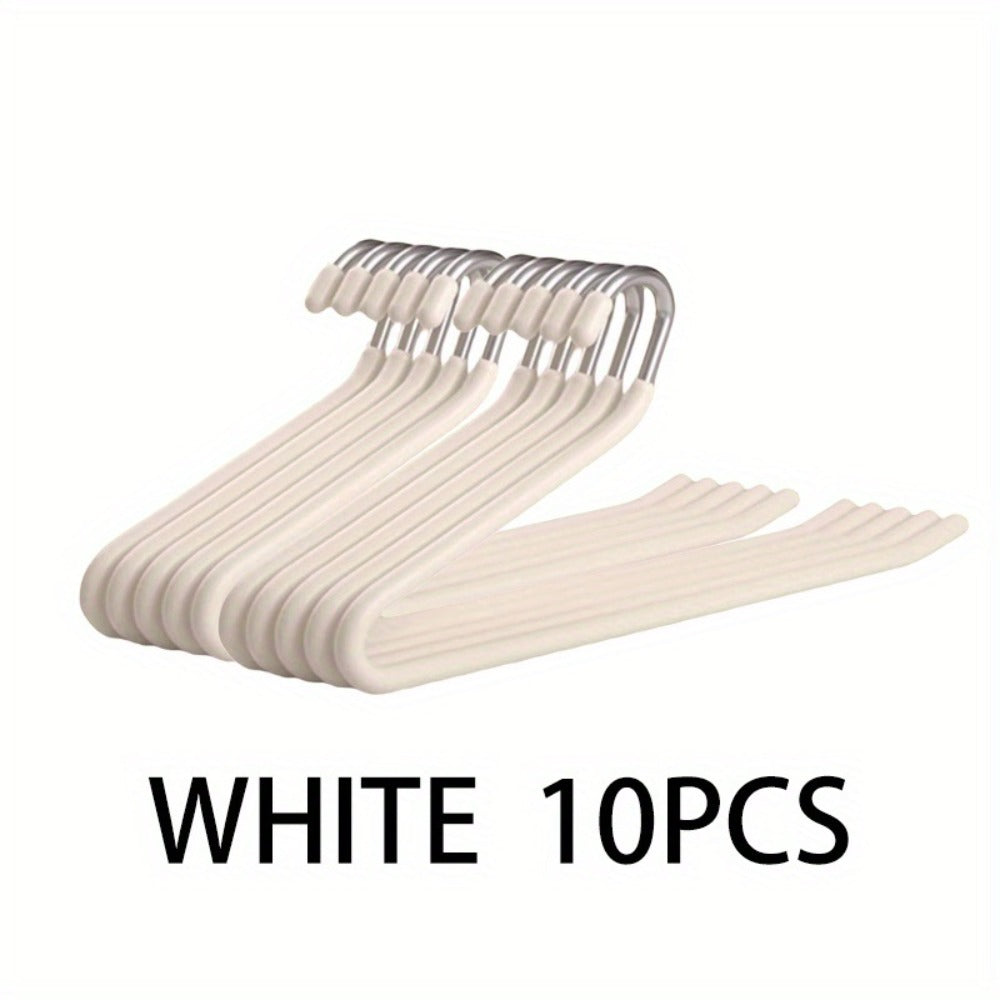 Pants Hangers Metal Open Leg Non-Slip - Heavy Duty Trouser Jeans Hanger for Wardrobe, Space Saving, Black or White, 10/20/30/50pcs - product image 11