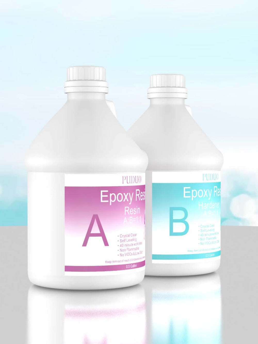Epoxy Resin Kit Ultra Clear Bubble-Free Self-Leveling – 2-Part Casting & Coating Resin for River Tables Countertops Crafts, Yellowing-Resistant Fast Cure Formula - product image 14