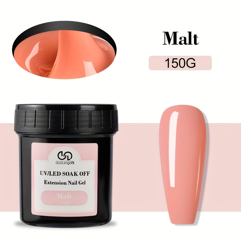 Builder Gel for Nail Extensions 150g Apex Strengthening Kit 13 Shades Clear White Pink Nude Milky Jelly Salmon UV LED Cure Professional Salon Home DIY Manicure Nail Art Women - product image 36