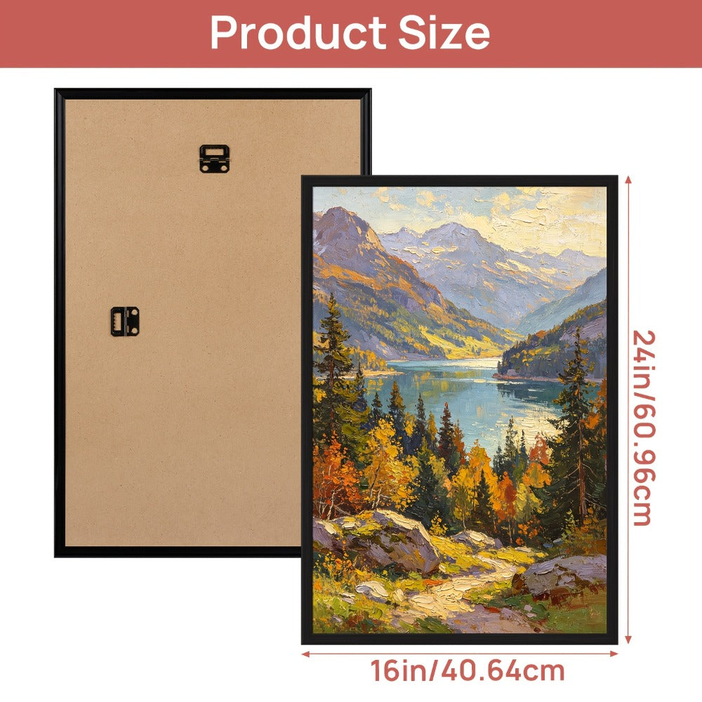 Picture Frame 16x24 Inch Scratch Proof Poster Frame Slide-In Horizontal Vertical Wall Mount Photo Gallery Display White Black Gold Natural - product image 3