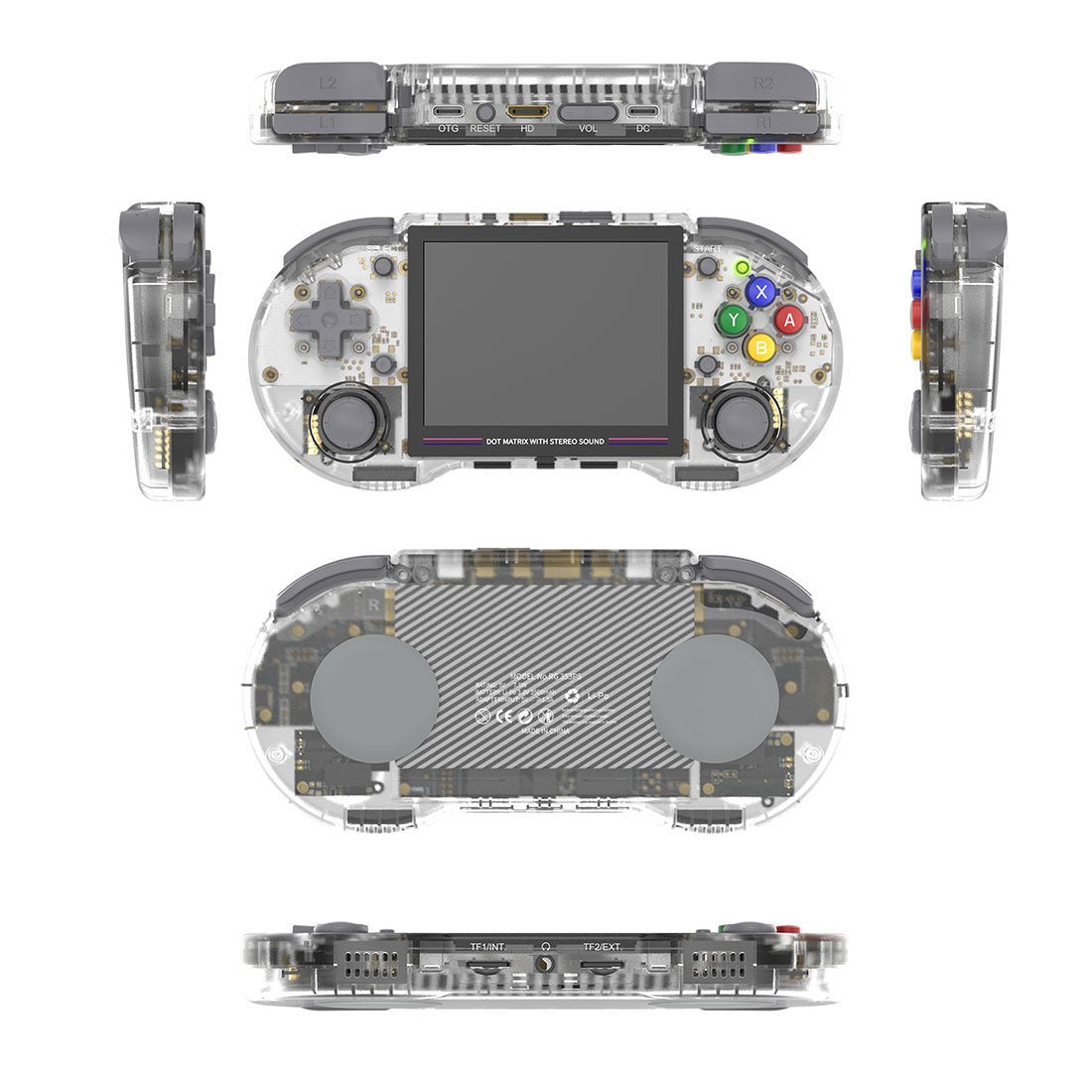 Anbernic RG353PS Handheld Game Console Linux RK3566 3.5-Inch 4:3 IPS HDMI Retro Emulator 3500mAh Plug and Play Wi-Fi Bluetooth for Everyday Use
