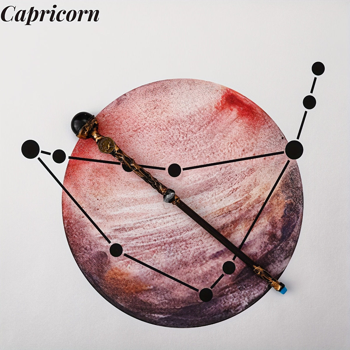 Handmade Astrology Wand All 12 Signs Aries Taurus Gemini Cancer Leo Virgo Libra Scorpio Sagittarius Capricorn Aquarius Pisces Cosplay Party Decor Birthday Gift | Zodiac Crystal Magic Wand with Gift Box