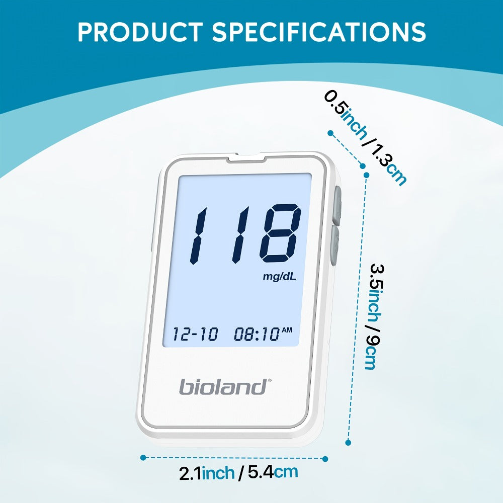 Blood Glucose Monitor Kit with 100 Test Strips & Lancets | Linksun Diabetes Testing Set | Large Display 448 Memory No Coding Glucometer - product image 7