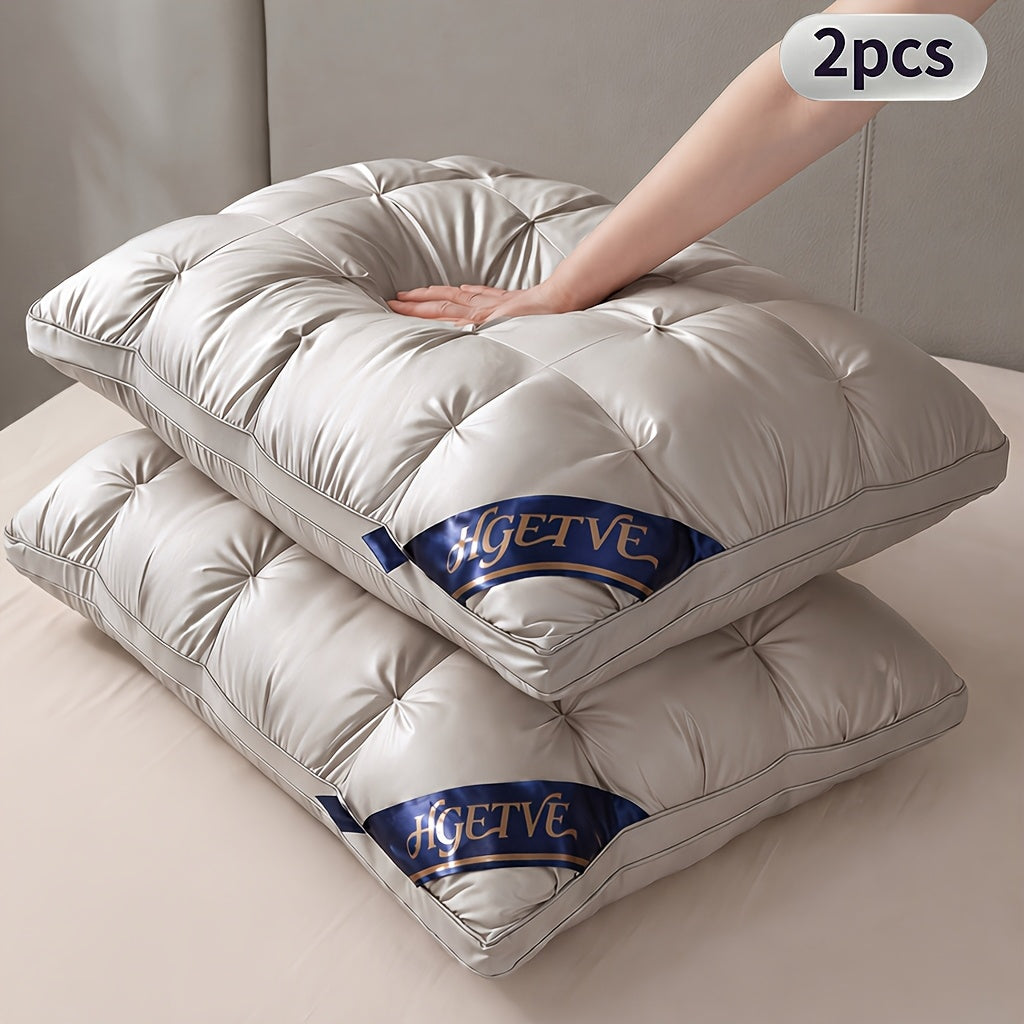 2pcs Hotel Quality Sleep Pillow, Deep Sleep Neck Pillow, Highly Elastic and Plump Pillow Core, Hypoallergenic and Skin-Friendly Pillowcase, Easy Clean, Soft - product image 7