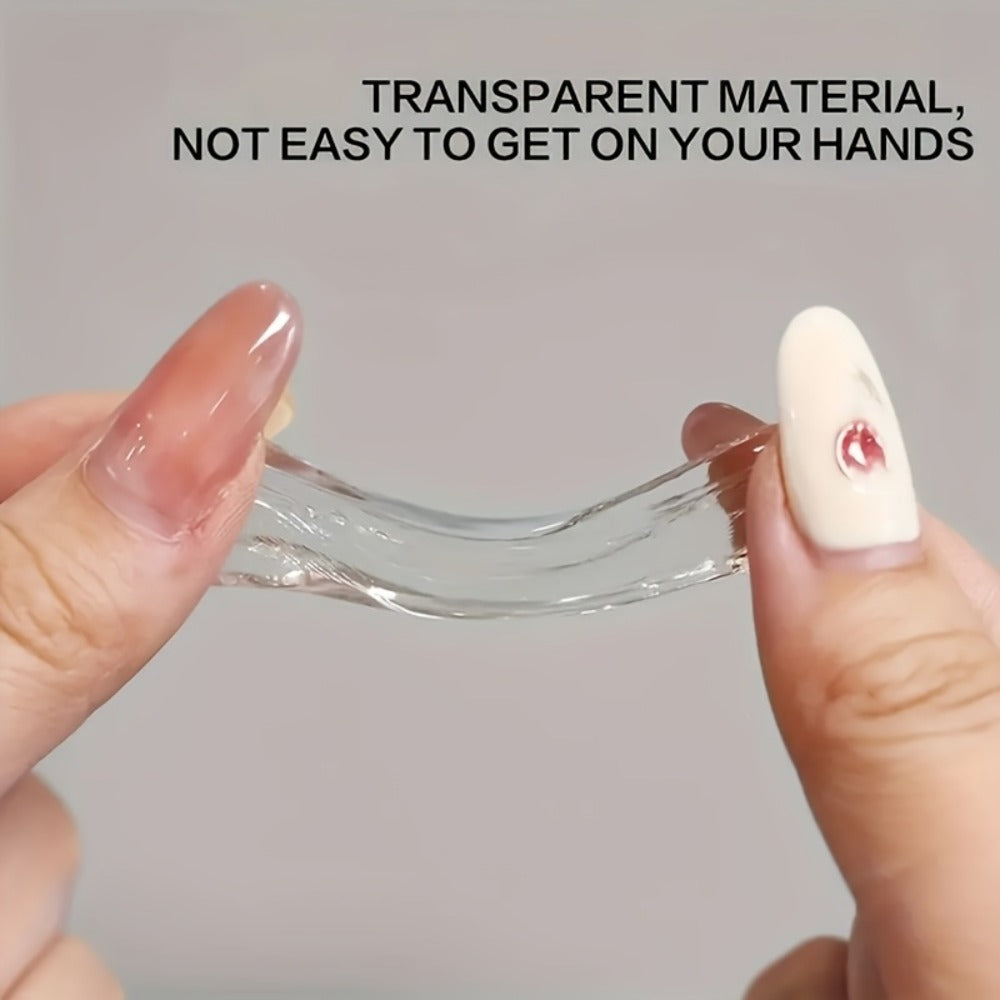 Poly Nail Extension Gel Clear 100g 2-Piece Set – Non-Stick Odorless Soak-Off LED Gel for 3D Nail Sculpture, Rhinestone Adhesive & Nail Art, Beginner & Salon Nail Extension Kit - product image 7