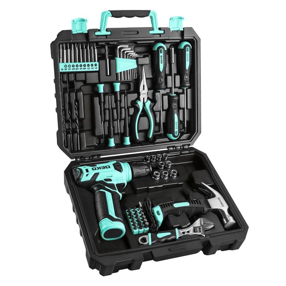 Cordless Drill Tool Kit 119/151PCS – 8V/12V Electric Power Drill Set with Screwdriver, Hammer, Wrench | All-in-One Home Repair & DIY Hand Tools for Women | Perfect Gift - product image 3