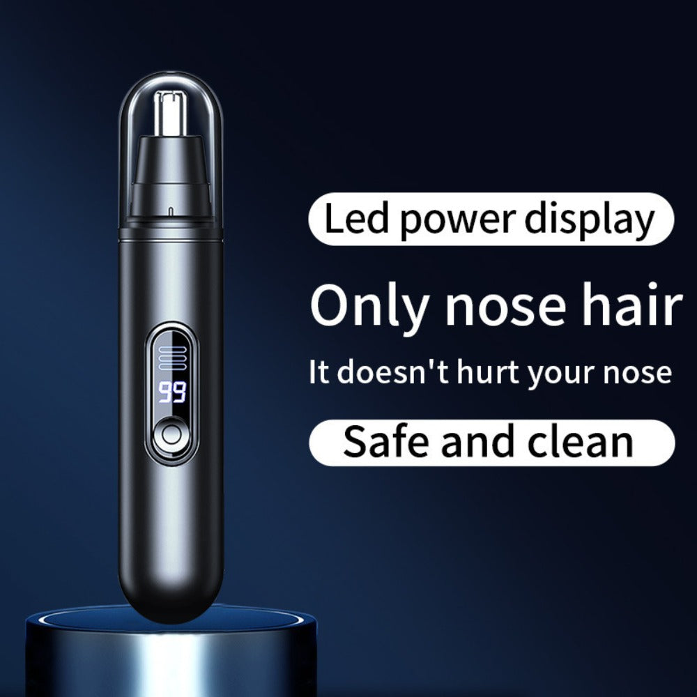 Electric Nose Trimmer with LED Display – USB Rechargeable Painless Facial Hair Removal Device for Men & Women, Nose Ear & Eyebrow Trimmer, Upgraded Grooming Tool, Ideal Gift - product image 6