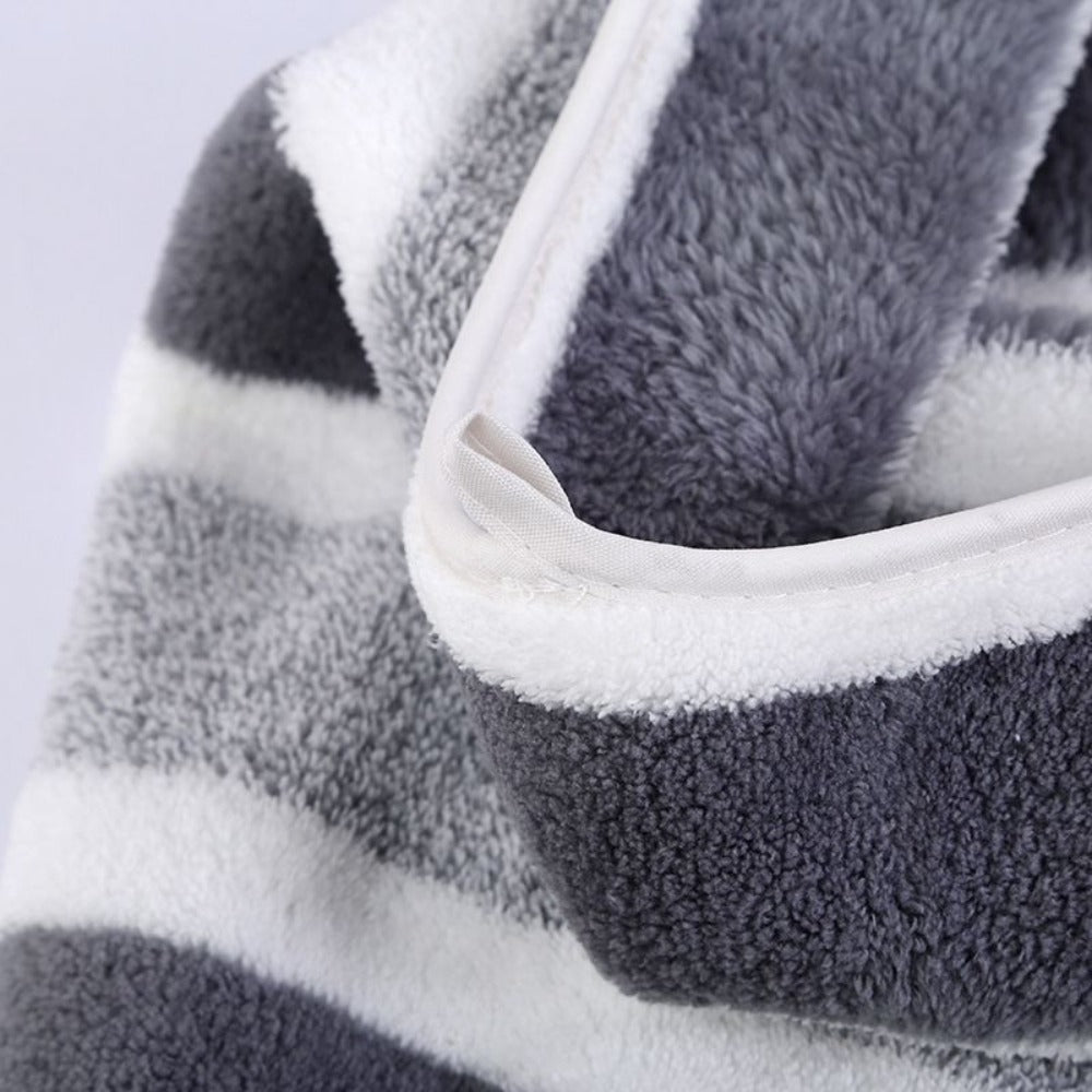 Striped Bath Towel Set 1 or 4 Pack 346GSM - 100% Polyester Super Soft Skin Friendly Absorbent Quick Dry | 70x140cm 27.6x55.1in | Green Gray Red Multi-Color | Home Bathroom Beach Es - product image 26