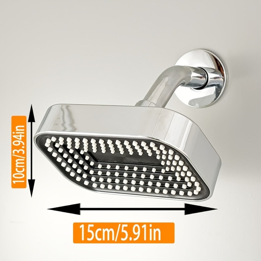 2-in-1 High Pressure Handheld Shower Head Set with Rain Showerhead – Long Hose T-Valve ABS Wall Mount Bathroom Upgrade - product image 8