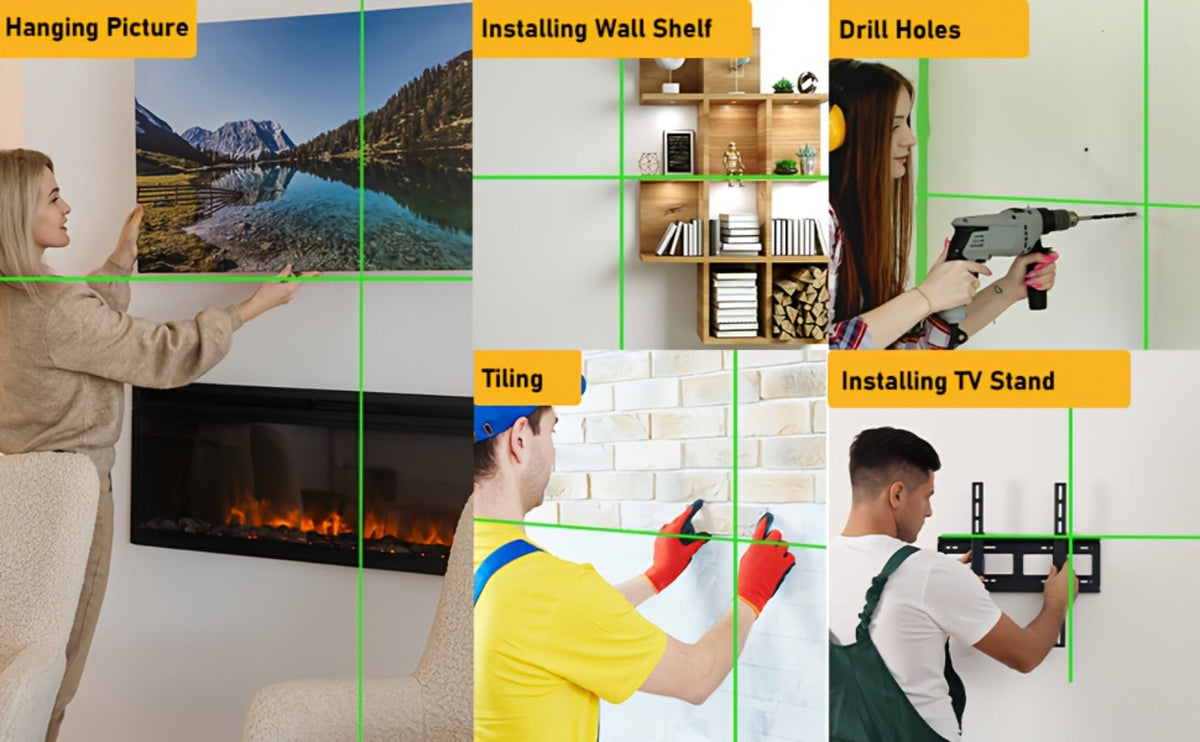 Green Laser Level Self-Leveling with Tripod – Horizontal & Vertical Cross Line Laser for Construction, Tiling, Home Renovation & Interior Decoration - product image 14