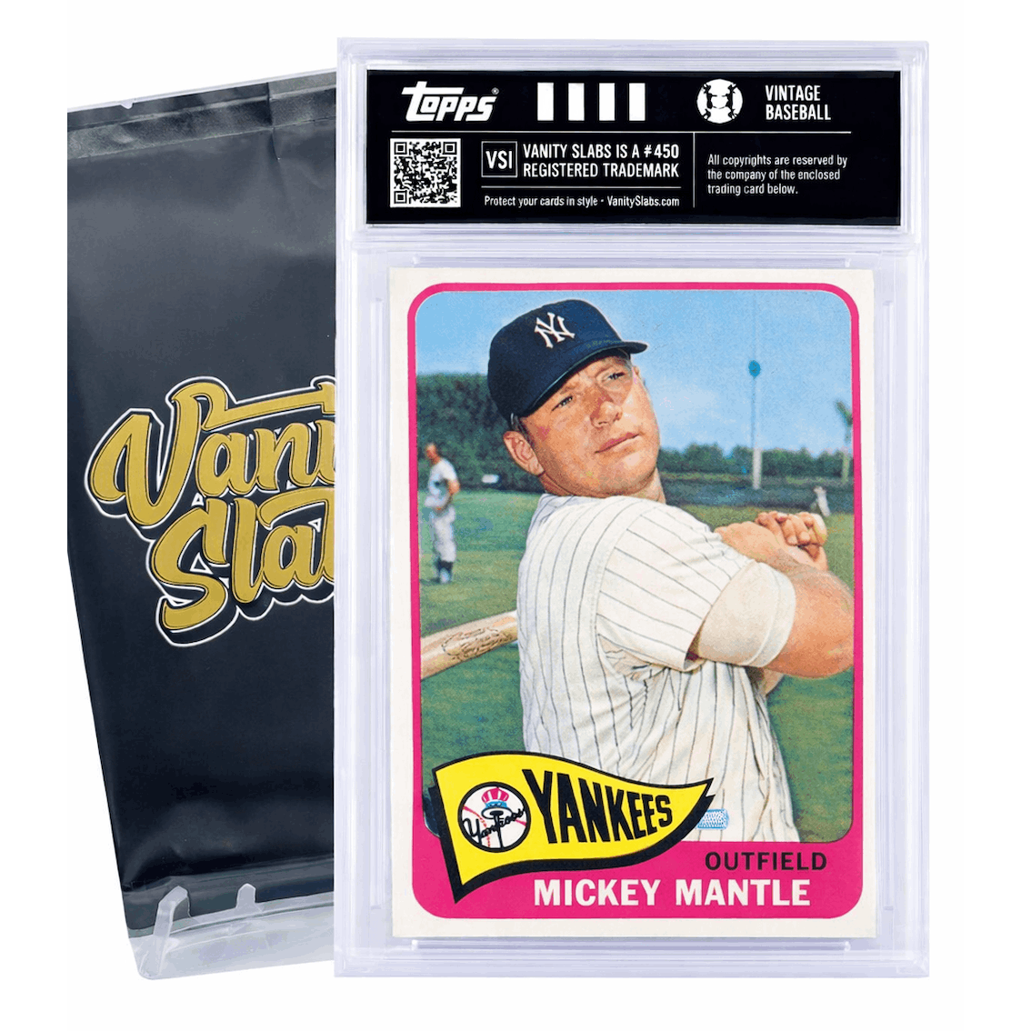 Vintage Baseball Card Mystery Slab – Hall of Fame Legends & Classic Stars Possible – Collector Gift for All Ages – Authentic 50 to 100+ Years Old in Vanity - product image