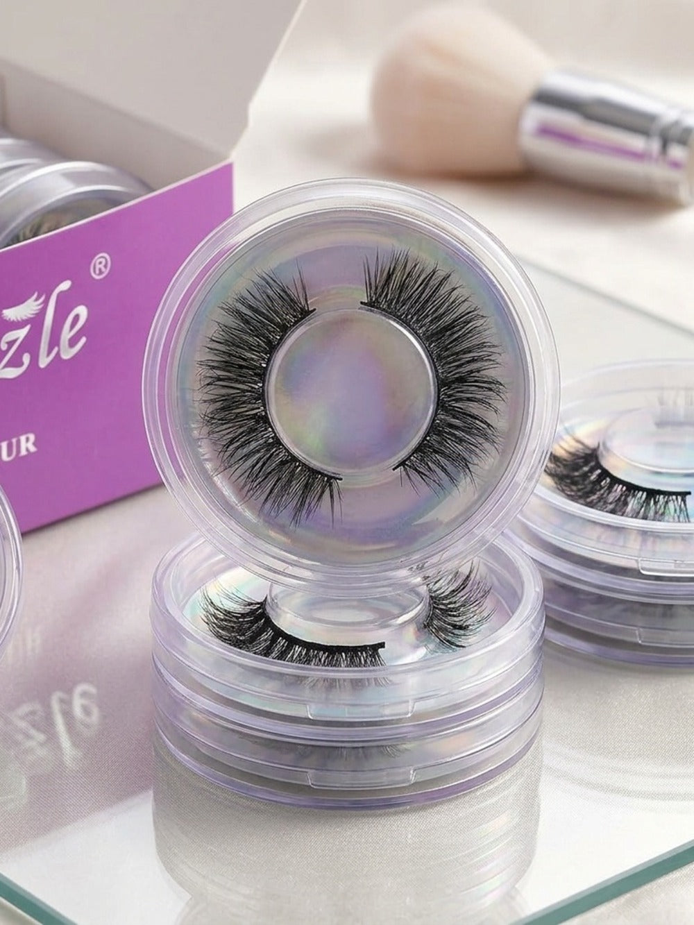 5D Faux Mink False Eyelashes 20 Pairs Multipack – Wispy Strip Lashes in 4 Mixed Styles Cat Eye Extra Thick Fluffy & Natural D Curl, Reusable Dramatic Lashes for Makeup, Parties & B - product image 9