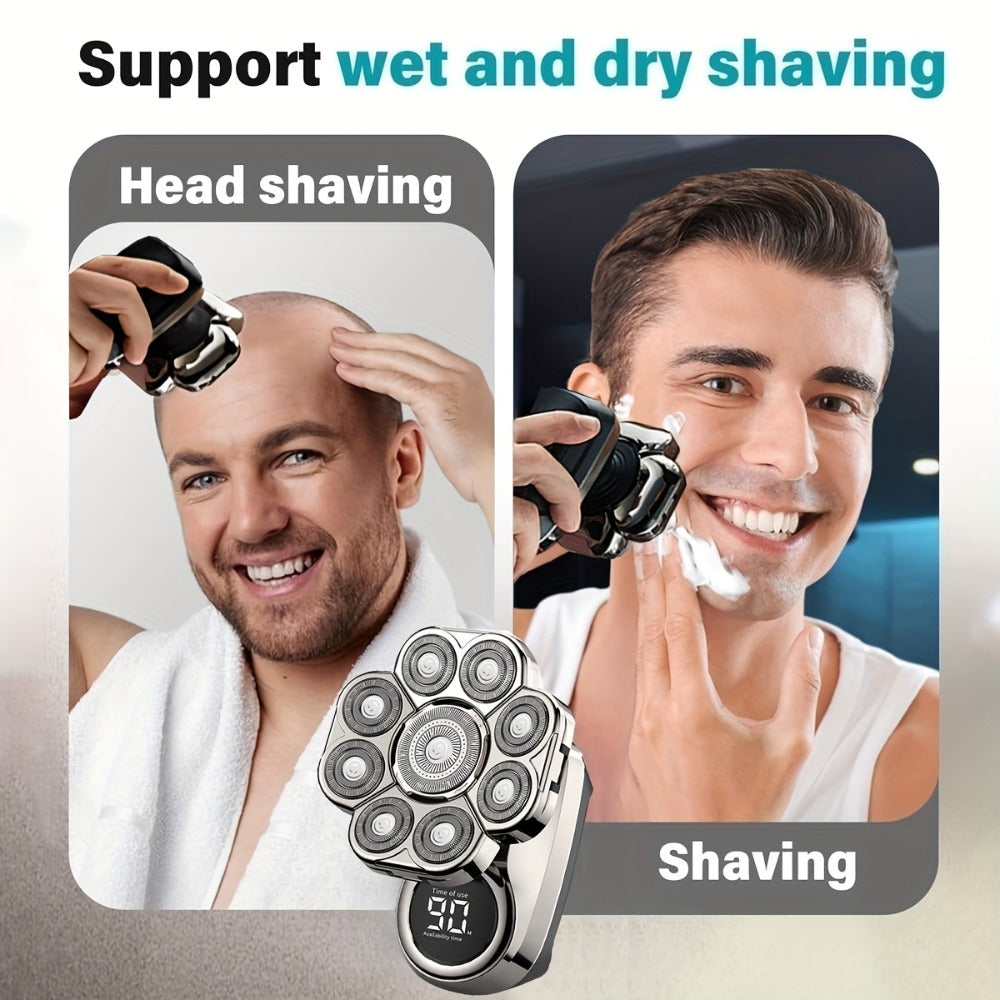 9D Electric Head Shaver for Bald Men – 5-in-1 Cordless Rechargeable Bald Head Razor & Grooming Kit for Home and Travel - product image 2
