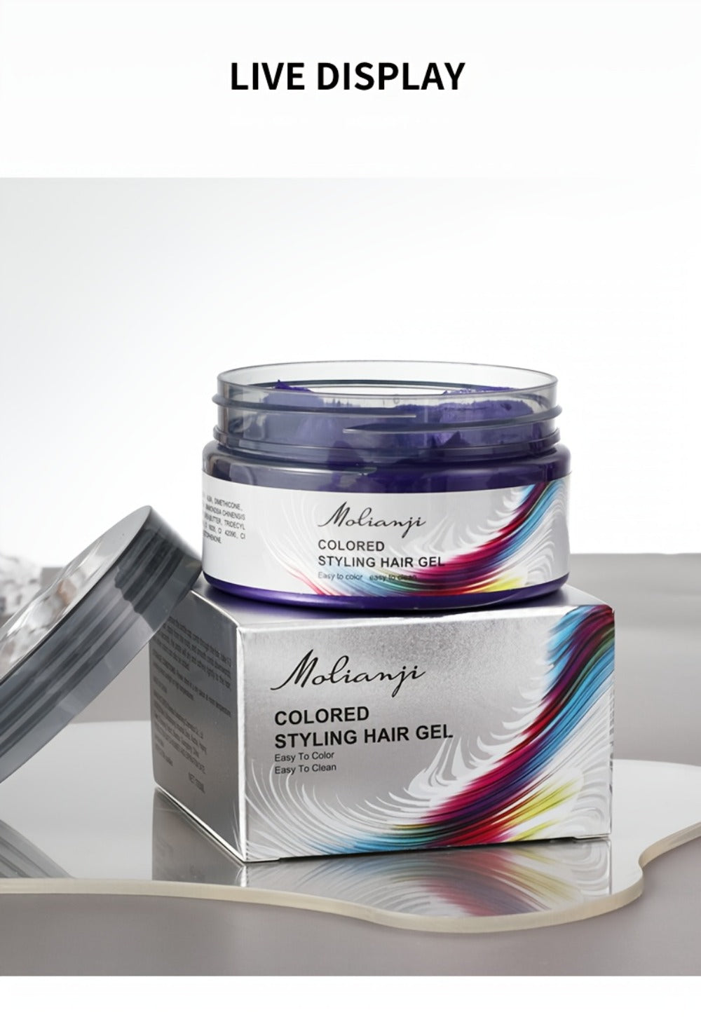 Hair Color Wax Temporary Hair Dye 3.53oz — 9 Vivid Shades, Easy Wash, Non-Damaging, Mixable Colors for Halloween Carnival Festival Cosplay Party - product image 33