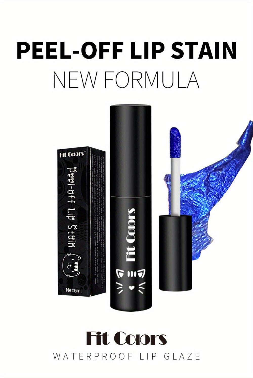 Bold Blue Matte Lip Gloss Set 3pcs Waterproof Long-Lasting Smudge-Proof Liquid Lipstick – Electric Blue Cobalt Shades Vegan Hypoallergenic Formula All Skin Tones Festival Makeup Wo - product image 10