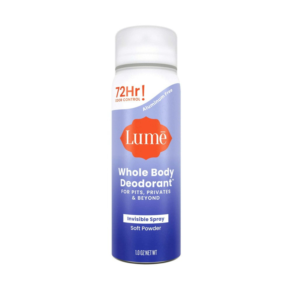 Whole Body Deodorant Spray 3-Pack 1oz Each — 72-Hour Odor Control, Aluminum & Baking Soda Free, Invisible Dry Spray, Soft Powder Scent, TSA Travel Size, Lume Feminine Deodorant for - product image 3