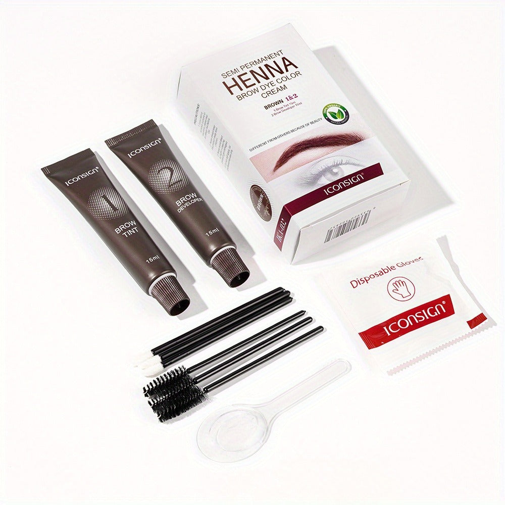 3D Brow Perm & Color Kit 2-in-1 — Sweatproof Long-Lasting Natural Fluffy Eyebrow Makeup with Applicator Brush & Disposable Clips, Beginner Friendly, Black & Brown, All Skin Types - product image 5