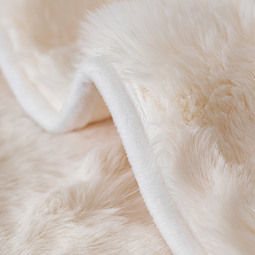 Faux Rabbit Plush Sofa Cover Winter Warm Thickened Anti-Slip Pet Friendly Cushion Protector for Living Room Bedroom Office 1 2 3 4 Seater - product image 16