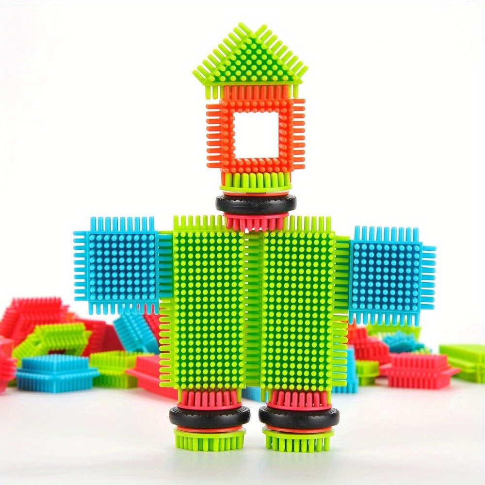 Soft Interlocking Brush Building Set, Sensory STEM Learning Toy for Kids Ages 2 3 4 5, Creative Open-Ended Educational Gift for Boys & Girls, Birthday - product image 5