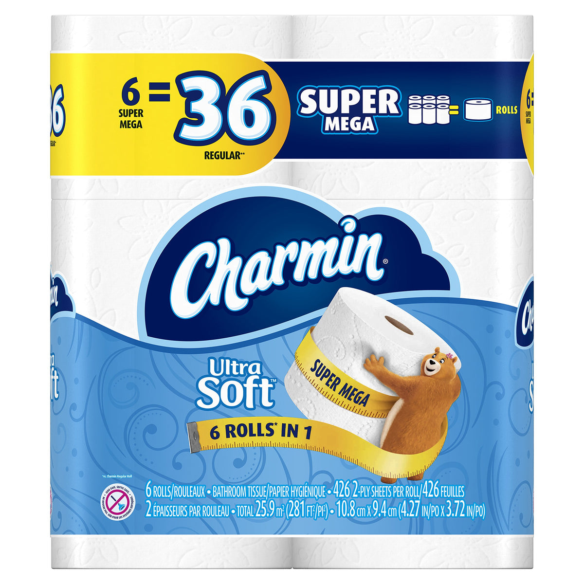 Ultra Soft Mega Roll Toilet Paper - product image